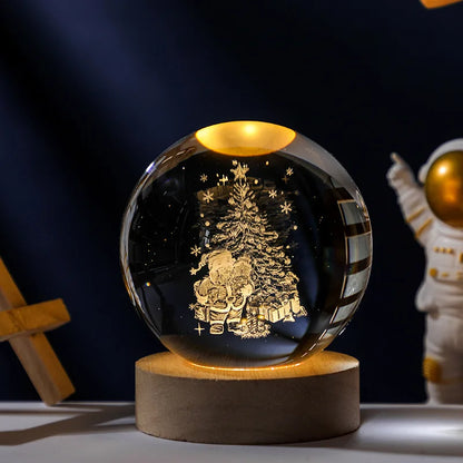 ✨3D Crystal Ball Planet Night Light✨