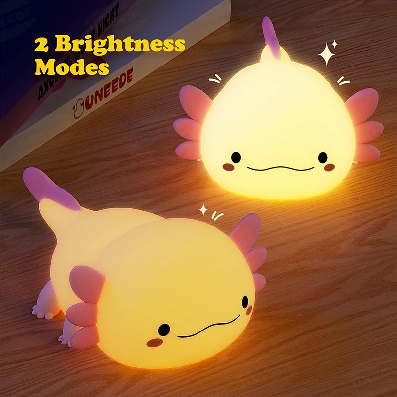 🌙✨ Super-cheese Axolotl Night Light ✨🌙