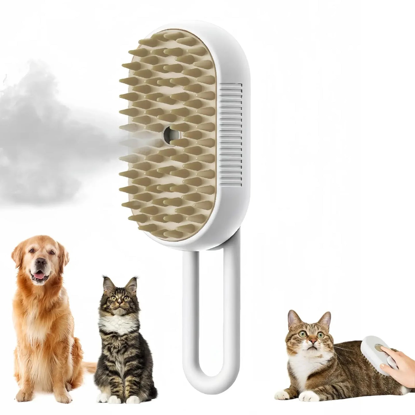 🐾Electric brush for the care of cats and dogs, with spray 🐾✨