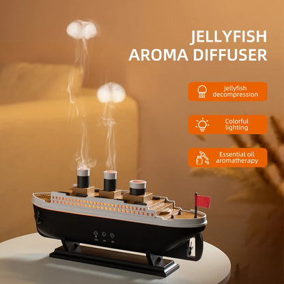 🌟 Humidificador Retro con Control Remoto y Difusor de Aromas 🌟