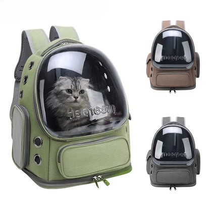 👜 Transparent Portable Pet Backpack 🐱🐶