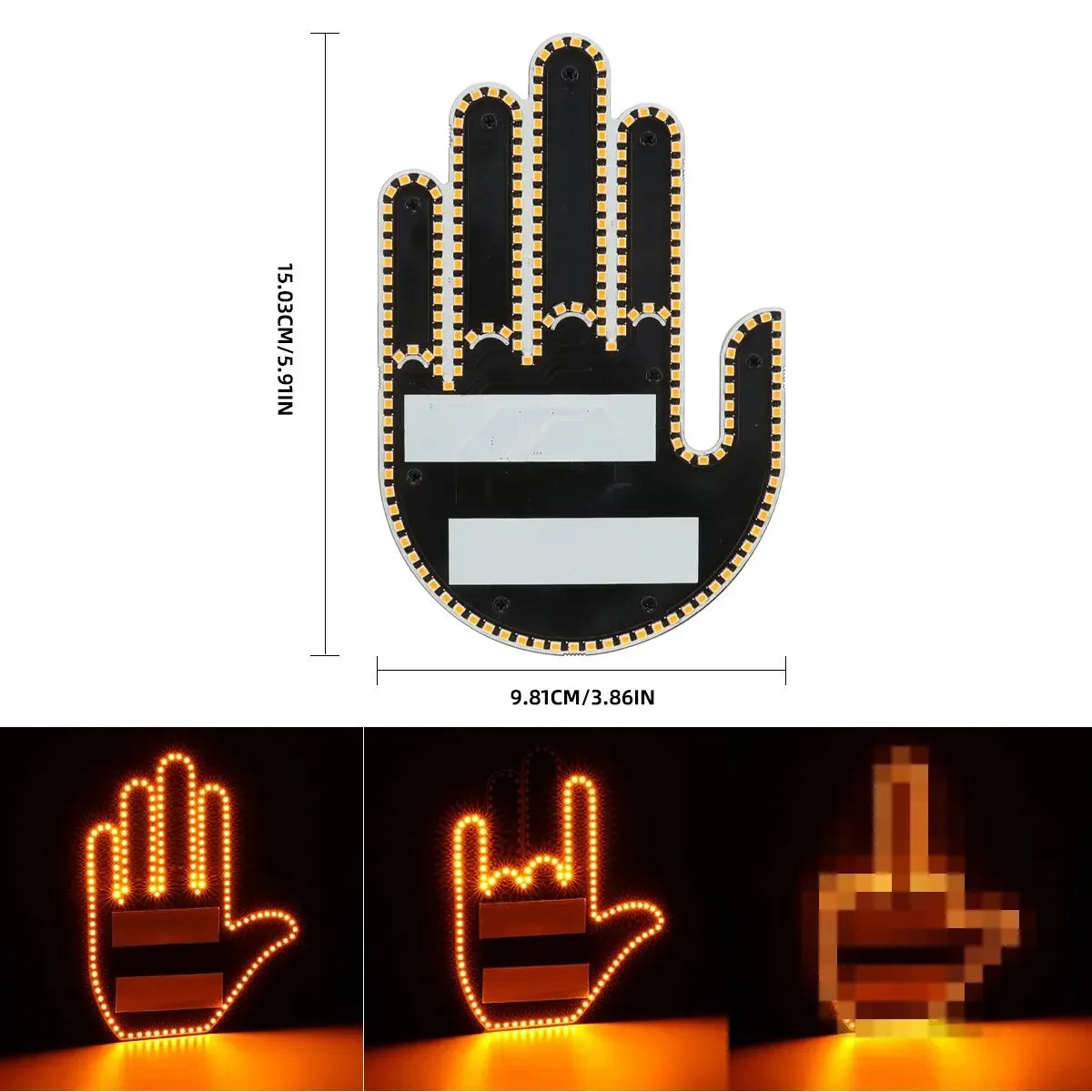 🚗 Finger Gesture LED Car Light: Signaling with Style and Technology 💡