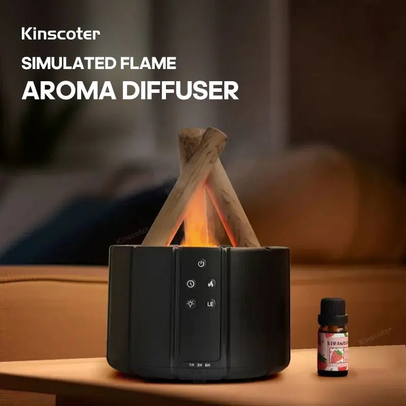 🔥💧 Campfire-shaped Aromatherapy Humidifier🌿✨