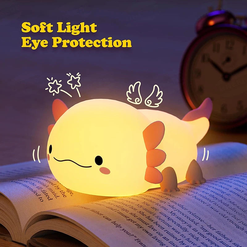 🌙✨ Super-cheese Axolotl Night Light ✨🌙