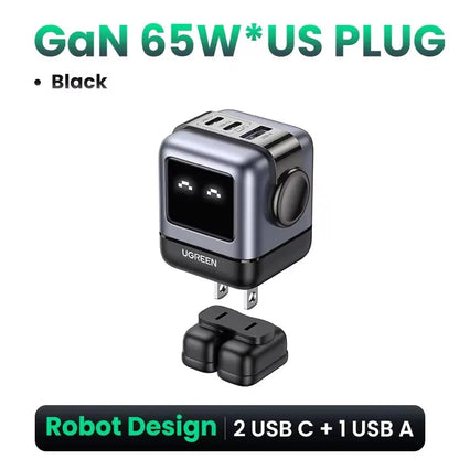 🔌✨ Cargador de Viaje UGREEN 65W ✨🔌