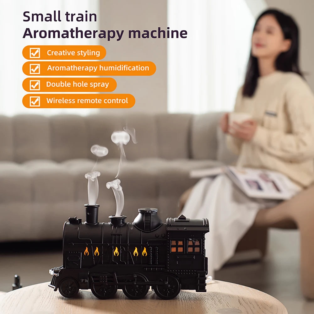 🚂 Train Ultrasonic Air Humidifier Aromatherapy Diffuser 🌫️✨