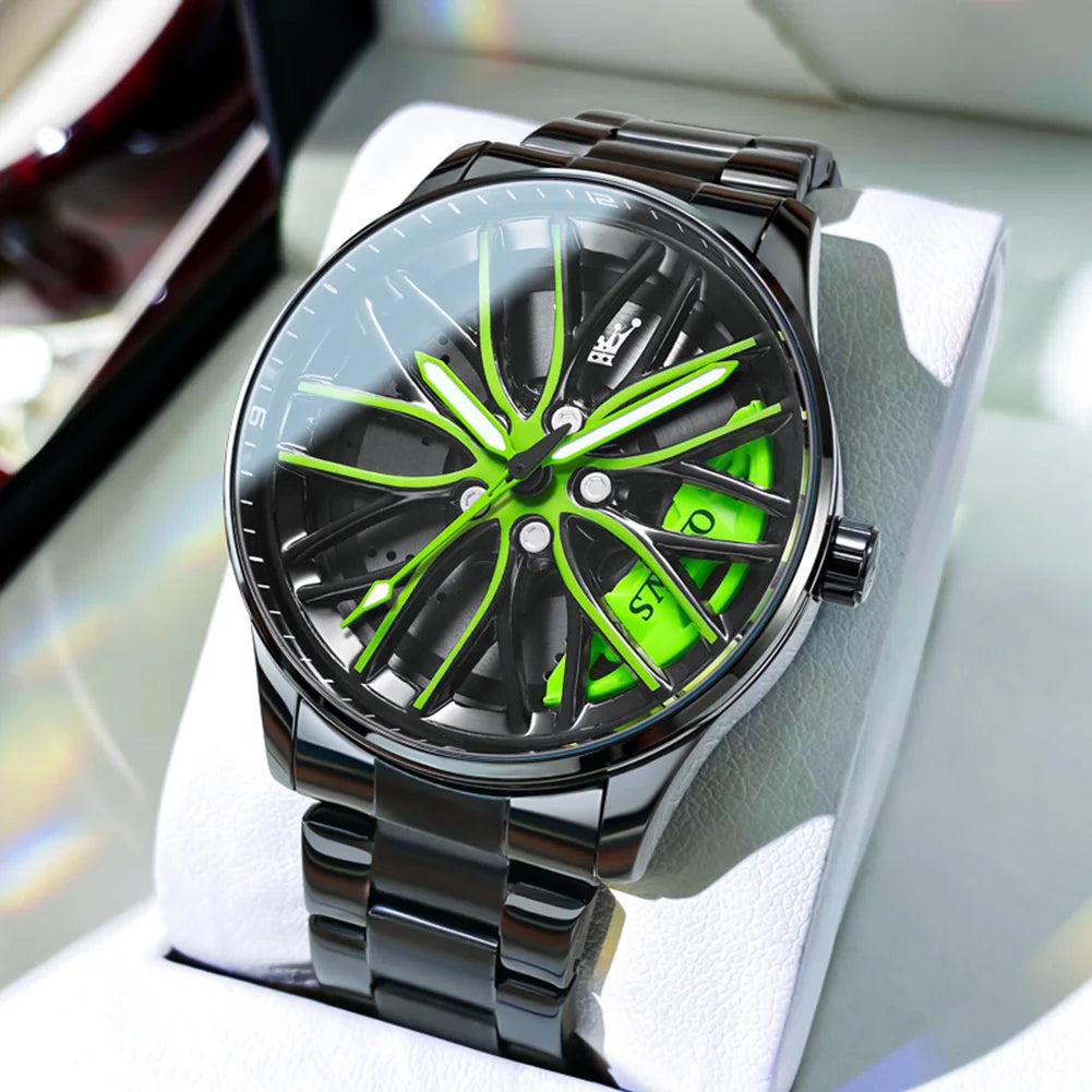 ⌚ Reloj de lujo para hombre OLEVS Wheel 🚗✨