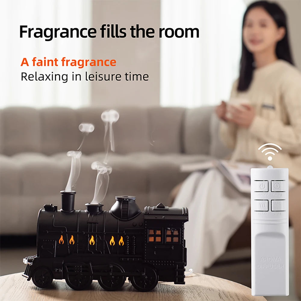 🚂 Train Ultrasonic Air Humidifier Aromatherapy Diffuser 🌫️✨