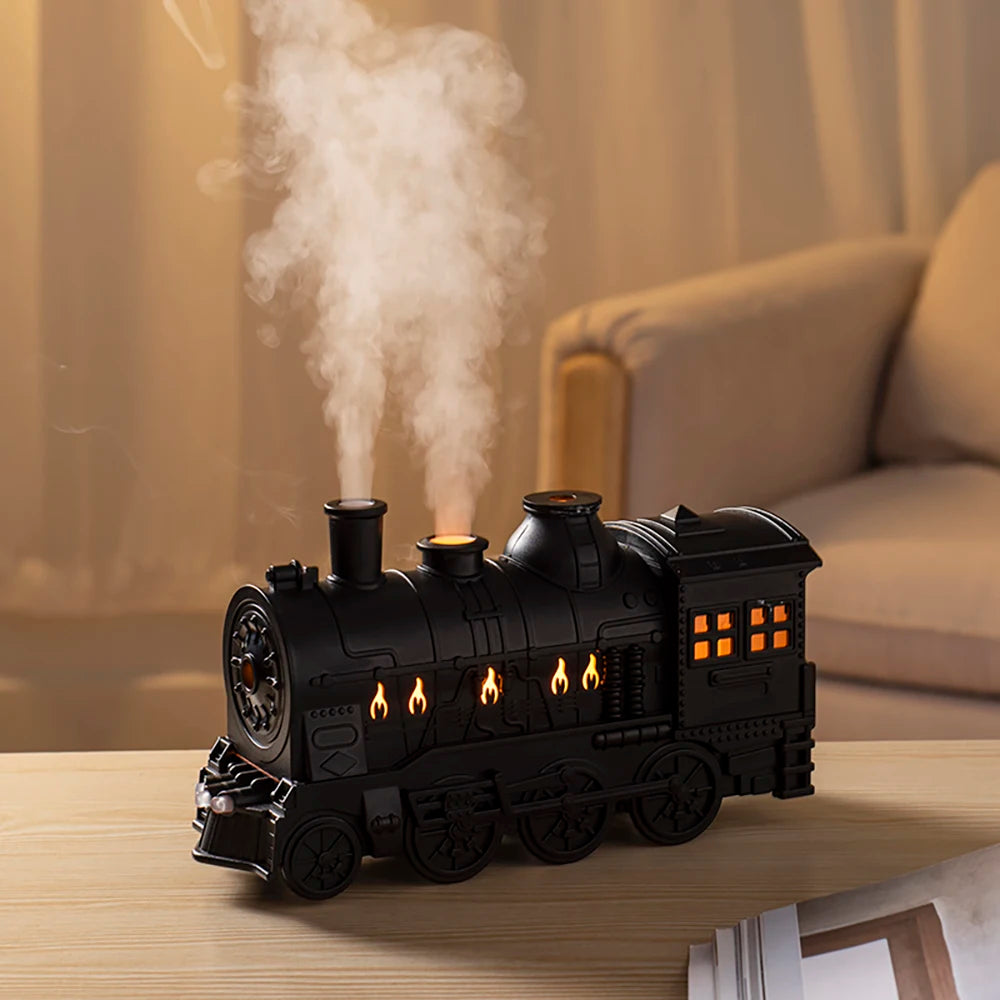 🚂 Train Ultrasonic Air Humidifier Aromatherapy Diffuser 🌫️✨