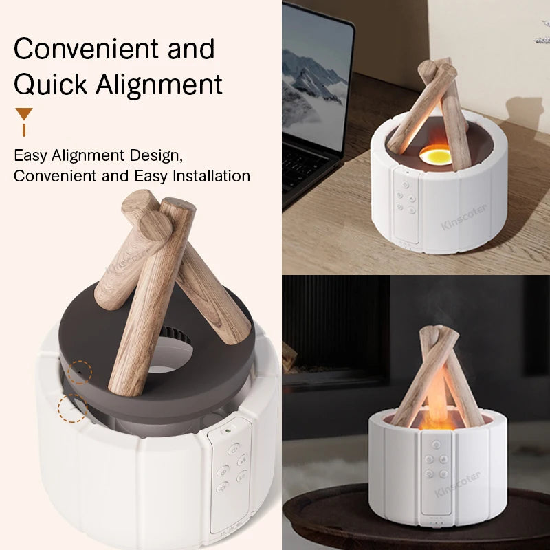 🔥💧 Campfire-shaped Aromatherapy Humidifier🌿✨