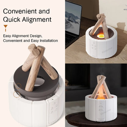 🔥💧 Campfire-shaped Aromatherapy Humidifier🌿✨