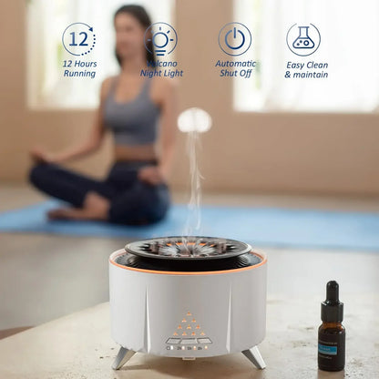 🌋 Cool Jellyfish Mist Volcano Diffuser | HAOYUNMA 🌊🐠