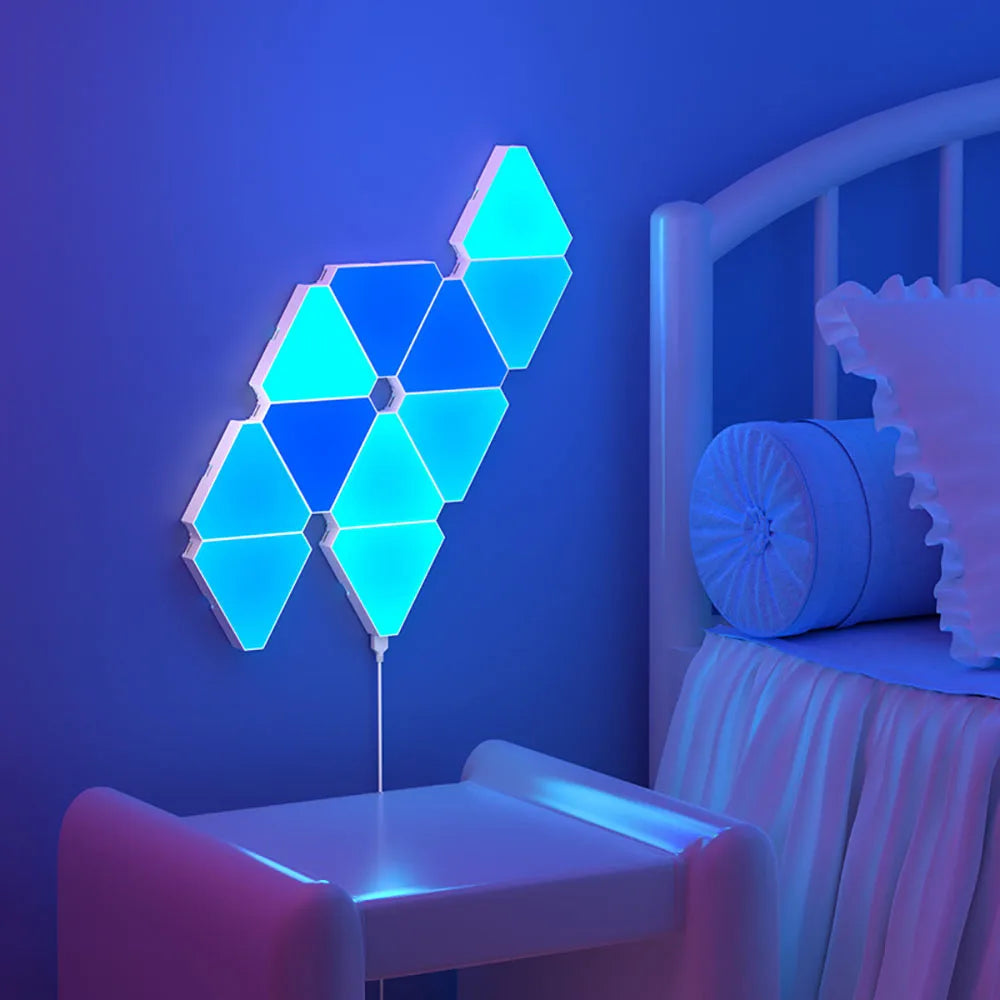 ✨💡 Lámpara LED Triangular Bluetooth y Wifi - Iluminación Inteligente y Estilo Moderno 💡✨