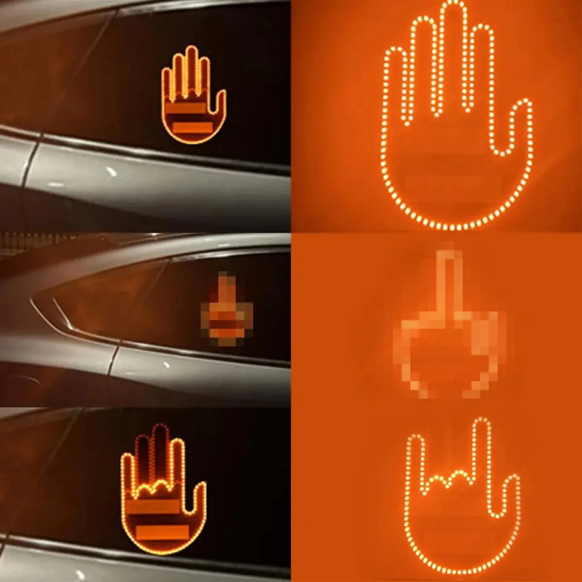 🚗 Finger Gesture LED Car Light: Signaling with Style and Technology 💡