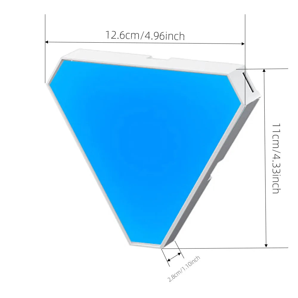 ✨💡 Lámpara LED Triangular Bluetooth y Wifi - Iluminación Inteligente y Estilo Moderno 💡✨