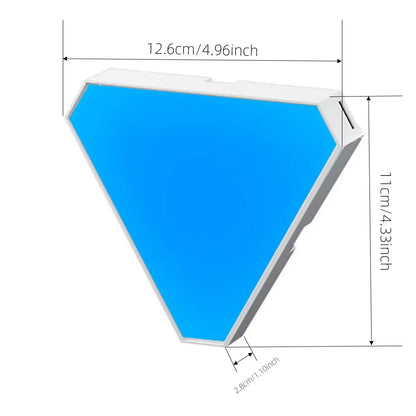 ✨💡 Lámpara LED Triangular Bluetooth y Wifi - Iluminación Inteligente y Estilo Moderno 💡✨