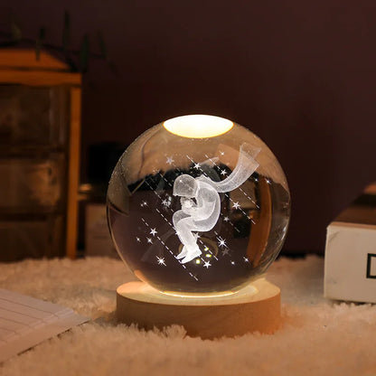 ✨3D Crystal Ball Planet Night Light✨