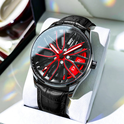 ⌚ Reloj de lujo para hombre OLEVS Wheel 🚗✨