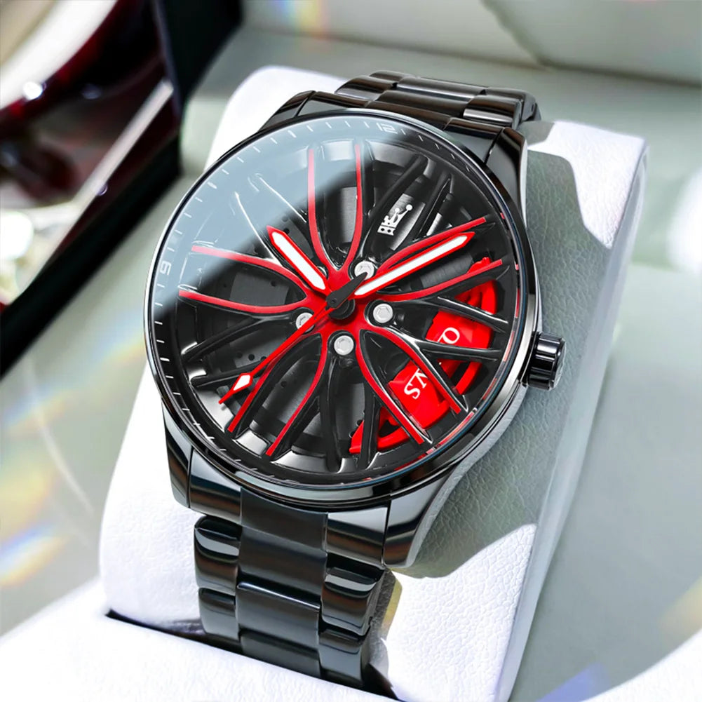 ⌚ Reloj de lujo para hombre OLEVS Wheel 🚗✨