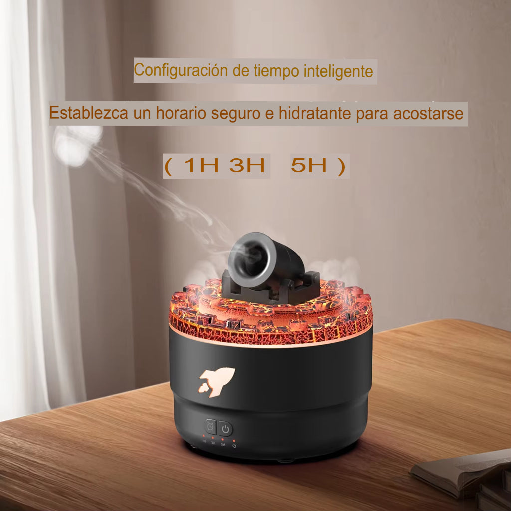 🌋💨 Volcano Humidifier with Aromatherapy Diffuser and Timer 🌿✨